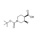 (3R,4S)-1-Boc-3-氟哌啶-4-甲酸