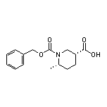 (3R,6S)-1-Cbz-6-甲基哌啶-3-甲酸