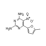 6-(5-甲基-2-呋喃基)-5-硝基嘧啶-2,4-二胺