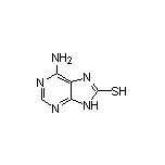 6-氨基-9H-嘌呤-8-硫醇