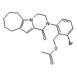 2-溴-6-[1-氧代-3,4,7,8,9,10-六氢-1H-环庚并[4,5]吡咯并[1,2-a]吡嗪-2(6H)-基]苄基乙酸酯