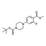 4-(4-Boc-1-哌嗪基)-2-氟苯甲酸甲酯