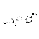 4-氨基-2-[1-[(2-甲氧基乙基)磺酰基]-4-吡唑基]嘧啶