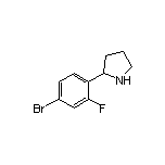 2-(4-溴-2-氟苯基)吡咯烷