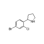 2-(4-溴-2-氯苯基)吡咯烷
