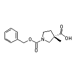(S)-1-Cbz-3-甲基吡咯烷-3-甲酸