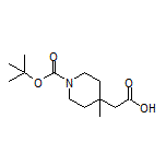 1-Boc-4-甲基哌啶-4-乙酸