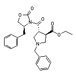 (3R,4R)-1-苄基-4-[(S)-4-苄基-2-氧代噁唑烷-3-羰基]吡咯烷-3-甲酸乙酯