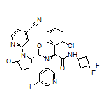 (S)-N-[(S)-1-(2-氯苯基)-2-[(3,3-二氟环丁基)氨基]-2-氧代乙基]-1-(4-氰基-2-吡啶基)-N-(5-氟-3-吡啶基)-5-氧代吡咯烷-2-甲酰胺