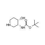 (3R,4S)-3-(Boc-氨基)哌啶-4-醇
