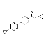 1-Boc-4-(4-环丙基苯基)哌啶
