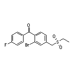 [2-溴-4-[(乙基磺酰基)甲基]苯基](4-氟苯基)甲酮