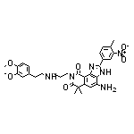 4-氨基-8-[3-[(3,4-二甲氧基苯乙基)氨基]丙基]-6,6-二甲基-2-(4-甲基-3-硝基苯基)-3H-咪唑并[4,5-h]异喹啉-7,9(6H,8H)-二酮