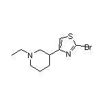 2-溴-4-(1-乙基-3-哌啶基)噻唑