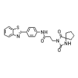 N-[4-(2-苯并噻唑基)苯基]-3-(2,4-二氧代-1,3-二氮杂螺[4.4]壬烷-3-基)丙酰胺