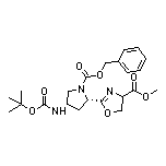 2-[(2S,4S)-1-Cbz-4-(Boc-氨基)-2-吡咯烷基]-4,5-二氢噁唑-4-甲酸甲酯