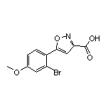 5-(2-溴-4-甲氧基苯基)异噁唑-3-甲酸