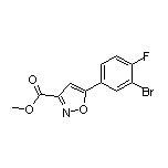 5-(3-溴-4-氟苯基)异噁唑-3-甲酸甲酯