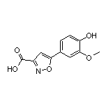 5-(4-羟基-3-甲氧基苯基)异噁唑-3-甲酸