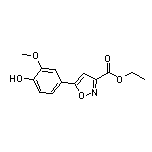 5-(4-羟基-3-甲氧基苯基)异噁唑-3-甲酸乙酯