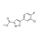 5-(3-氯-4-氟苯基)异噁唑-3-甲酸甲酯