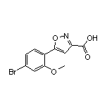 5-(4-溴-2-甲氧基苯基)异噁唑-3-甲酸