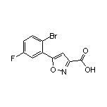 5-(2-溴-5-氟苯基)异噁唑-3-甲酸