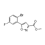 5-(2-溴-5-氟苯基)异噁唑-3-甲酸甲酯