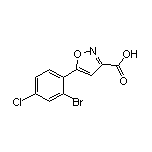5-(2-溴-4-氯苯基)异噁唑-3-甲酸