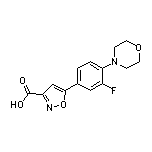 5-[3-氟-4-(4-吗啉基)苯基]异噁唑-3-甲酸