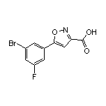 5-(3-溴-5-氟苯基)异噁唑-3-甲酸