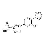 5-[3-氟-4-(1-吡唑基)苯基]异噁唑-3-甲酸