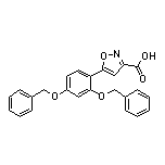 5-[2,4-双(苄氧基)苯基]异噁唑-3-甲酸