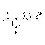 5-[3-溴-5-(三氟甲基)苯基]异噁唑-3-甲酸