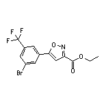 5-[3-溴-5-(三氟甲基)苯基]异噁唑-3-甲酸乙酯