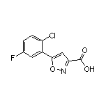 5-(2-氯-5-氟苯基)异噁唑-3-甲酸