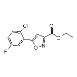 5-(2-氯-5-氟苯基)异噁唑-3-甲酸乙酯