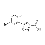 5-(5-溴-2-氟苯基)异噁唑-3-甲酸