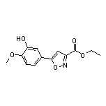 5-(3-羟基-4-甲氧基苯基)异噁唑-3-甲酸乙酯