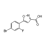 5-(4-溴-2-氟苯基)异噁唑-3-甲酸