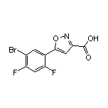 5-(5-溴-2,4-二氟苯基)异噁唑-3-甲酸