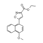 5-(4-甲氧基-1-萘基)异噁唑-3-甲酸乙酯