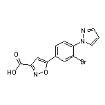 5-[3-溴-4-(1-吡唑基)苯基]异噁唑-3-甲酸