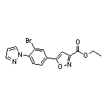 5-[3-溴-4-(1-吡唑基)苯基]异噁唑-3-甲酸乙酯