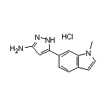 3-氨基-5-(1-甲基-6-吲哚基)吡唑盐酸盐