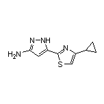 3-氨基-5-(4-环丙基-2-噻唑基)吡唑