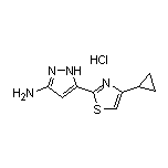 3-氨基-5-(4-环丙基-2-噻唑基)吡唑盐酸盐