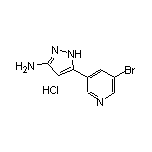 3-氨基-5-(5-溴-3-吡啶基)吡唑盐酸盐