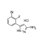 3-氨基-5-(3-溴-2-氟苯基)吡唑盐酸盐