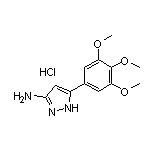 3-氨基-5-(3,4,5-三甲氧基苯基)吡唑盐酸盐